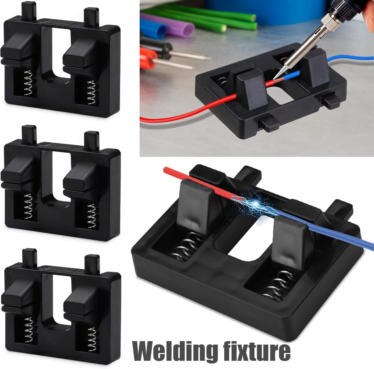 Diy Electronics Wire - 電線溶接治具 安定化ホルダー 調整可能な補助ツール はんだ付け用 電子修理 自動車配線用