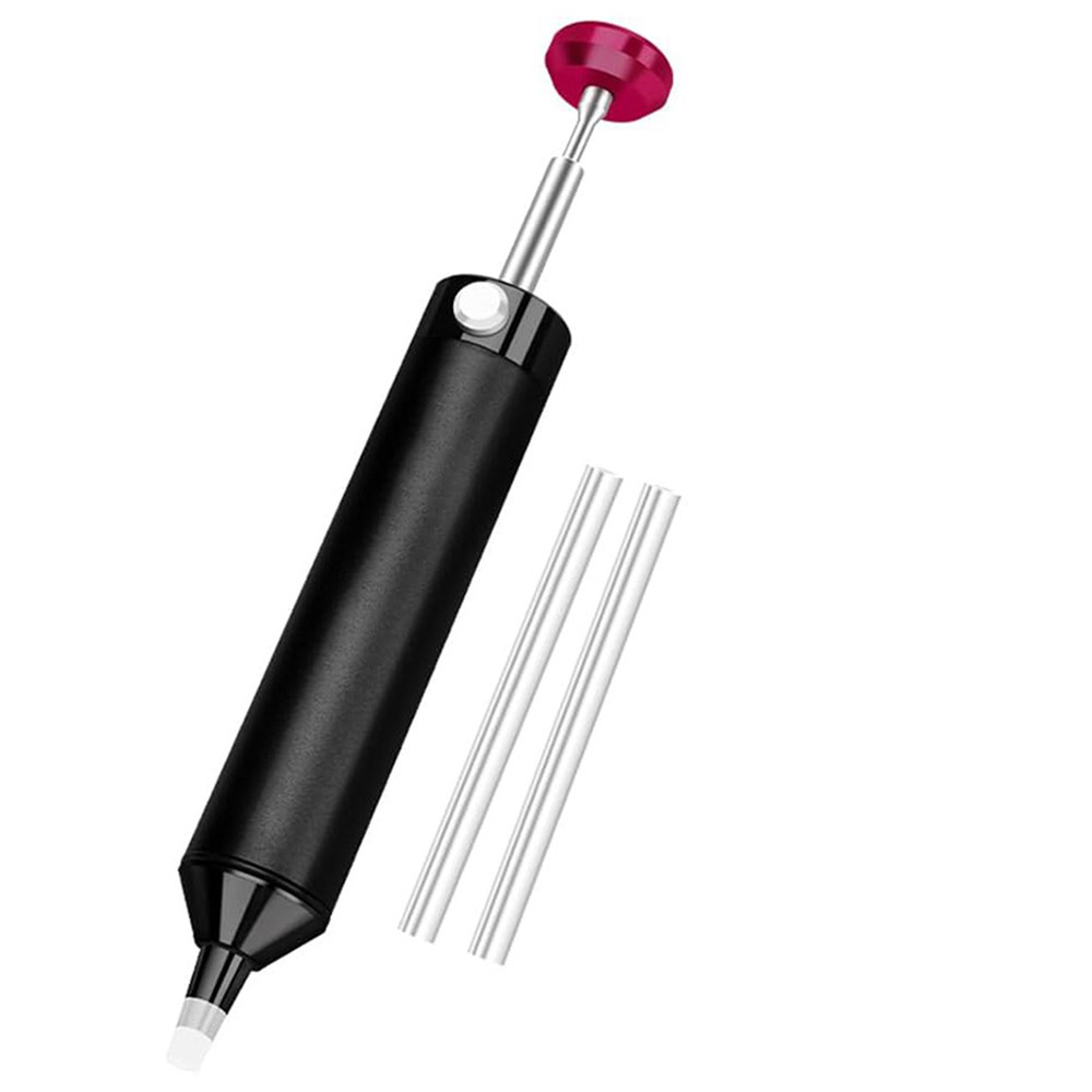 Desoldering Pump Solder - はんだ吸い取りツール詰まり防止、はんだ吸い取り装置、はんだ吸い取りポンプ、手動はんだ除去器、耐熱シリコン吸引ノズル