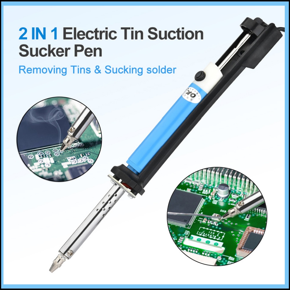Desoldering Pump Solder - 2in1電動はんだ吸取器ペン型はんだごてAC 110V/220V 30W/40W PCBはんだ吸い取りポンプはんだ付けツール