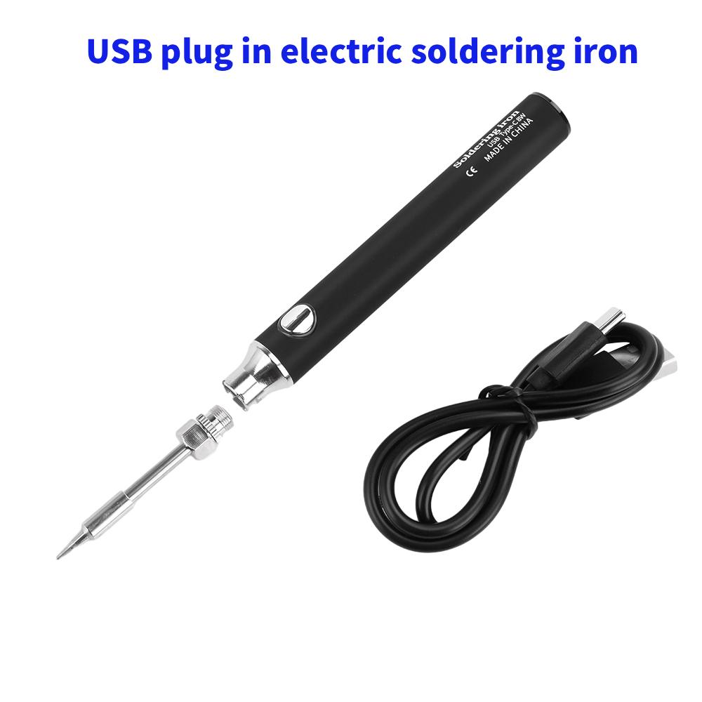 Flux Pen Electronics - ミニUSB Type-Cはんだごて 3段階温度調節可能 ポータブルプラグイン電子溶接ペン