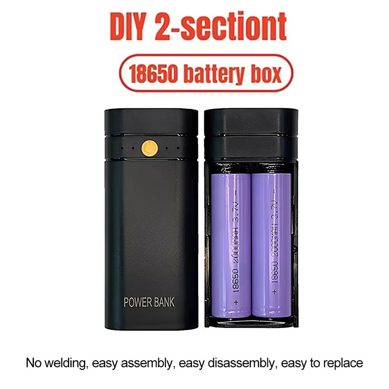 Diy Box Electronics Mall - DIYパワーバンクボックス 携帯電話電子機器充電用 バッテリーは含まれていません 6000mAh 5V 2A