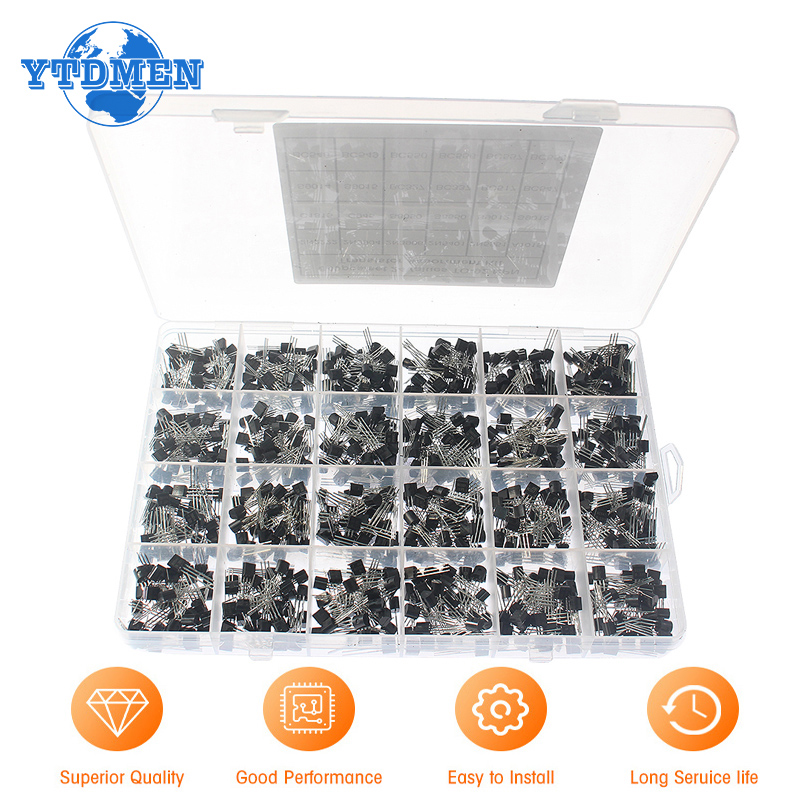 Mosfet Transistor Set - 50-900 個トランジスタキット NPN PNP S8050 S8550