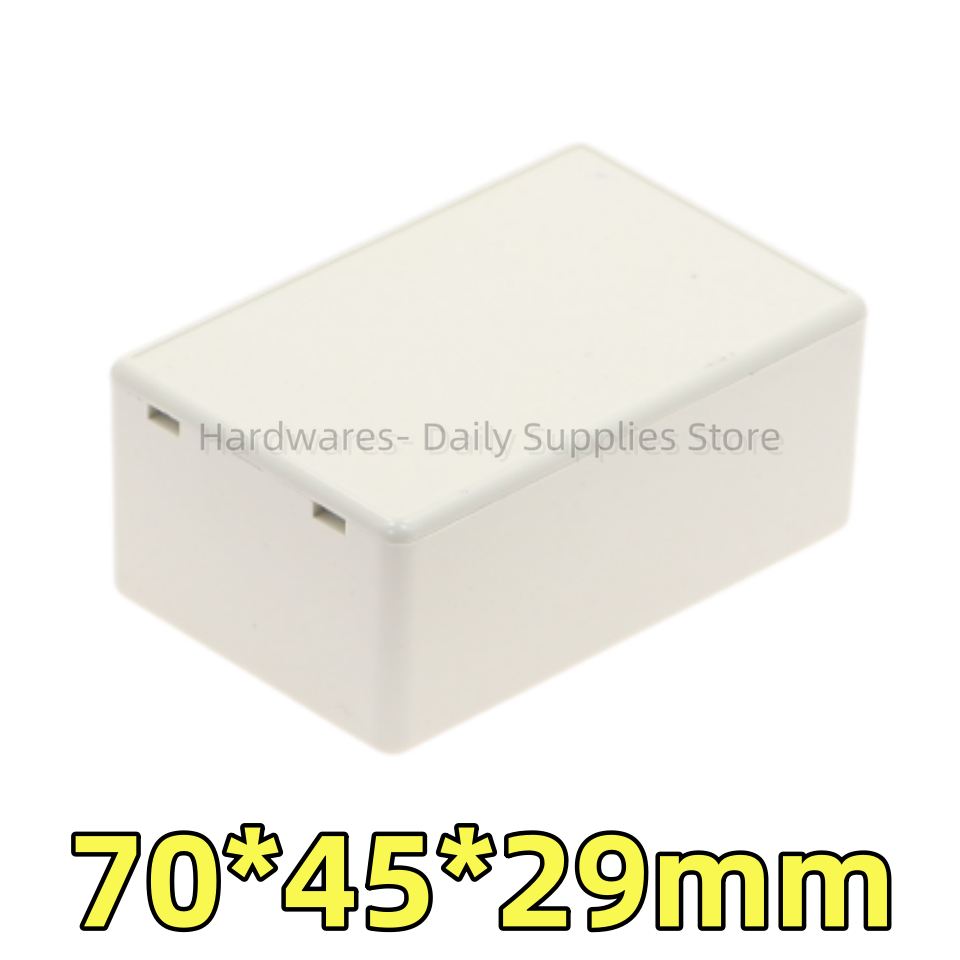 Diy Electronics Case - 電子用防水プラスチックケース、白ジャンクションボックス、DIYケース、白、70x45x29mm、1個