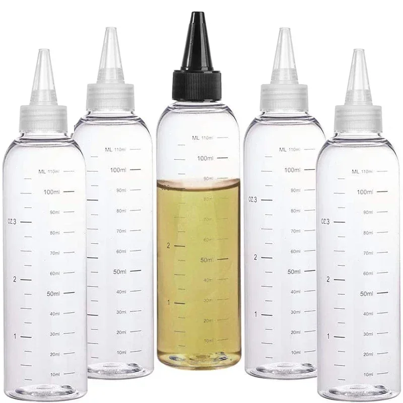 Diy Vape Electronics - 5 個 30 ミリリットル-500 ミリリットル空のプラスチック透明尖口目盛り付きボトル水ボトルベープ液体ドロッパーボトル DIY