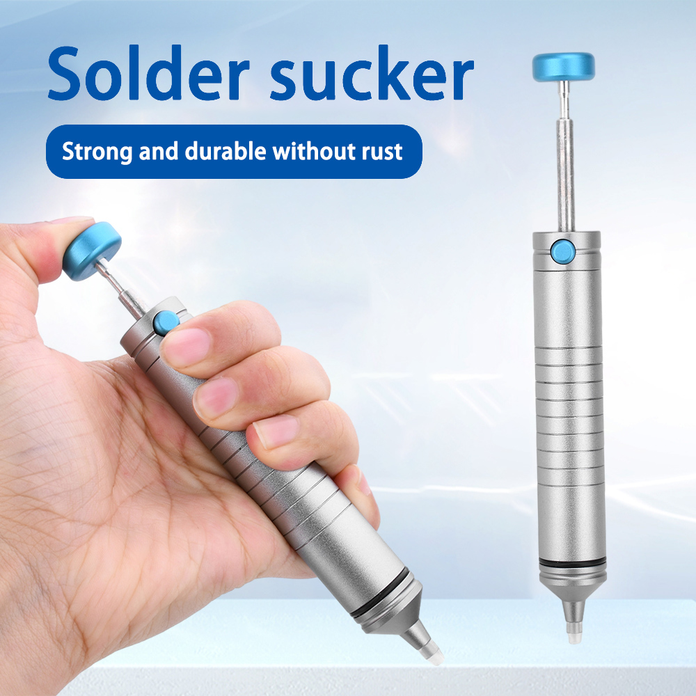 Desoldering Pump Solder - 手動真空はんだ吸引ポンプ 350 ° C耐熱はんだ吸盤170mmアルミ強力はんだ吸い取りポンプ