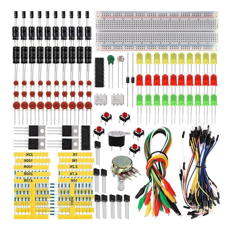 Diy Electronics Basics - 高品質部品電子DIY学習キット Arduino用基本部品 電子工作愛好家向け