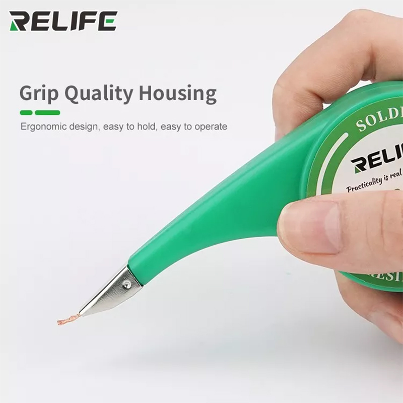 Desoldering Pump Solder - RELIFE はんだ除去メッシュアンチホットはんだ除去芯正確な制御編組はんだ付け用はんだリムーバーはんだ除去ポンプツール