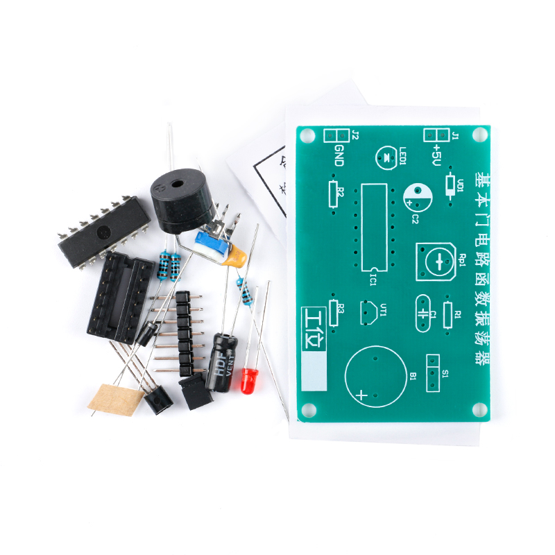 Diy Electronics Basics - 5 個の基本ゲート回路構成機能発振器 DIY トレーニング部品、電子溶接アセンブリ DIY キット