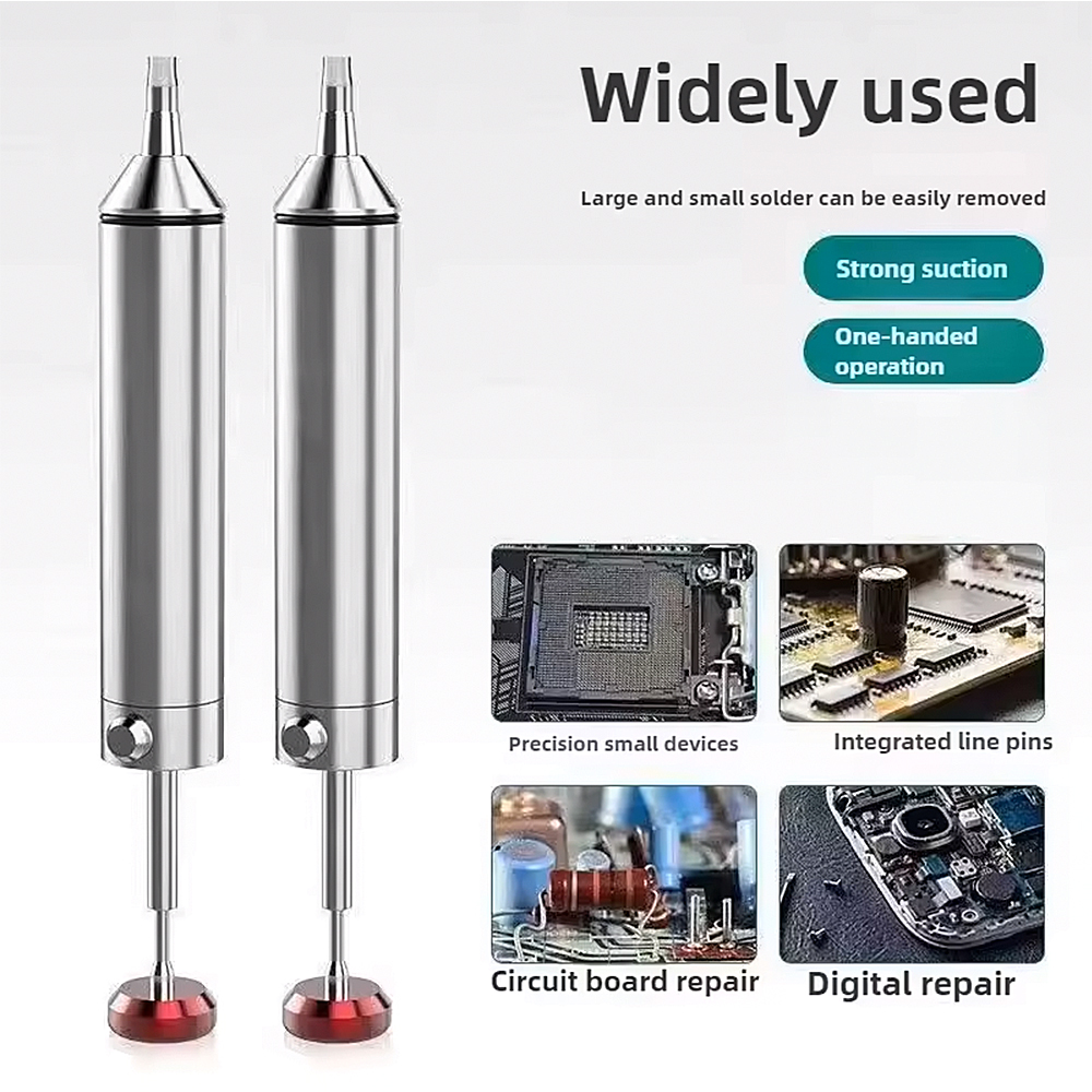 Desoldering Pump Solder - アルミ製はんだ吸い取りポンプ、はんだ吸い取りガン、はんだ吸い取りペン、強力な真空はんだ吸い取り器、電子部品用修理ツール