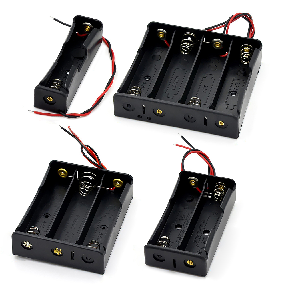 Diy Electronics Case - 18650バッテリー収納ボックスケース 1 2 3 4スロット 18650バッテリーホルダー