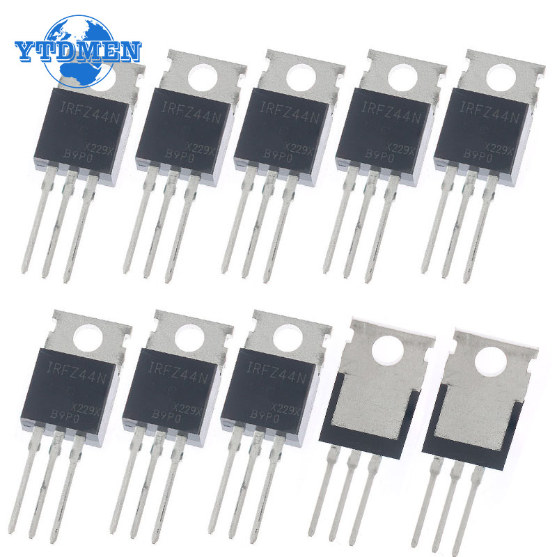 Mosfet Transistor Set - ハイパワーフィールドエフェクトトランジスタキット、mosfet irfz44n to220、irfz44から-220、irfz44npbf、49a、55v、10pcs