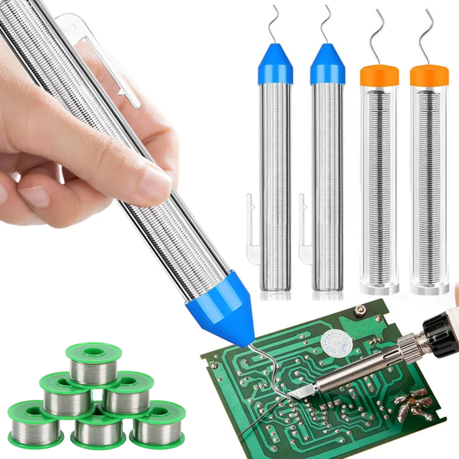 Flux Pen Electronics - 鉛フリーペン型はんだ線 0.8/1.0mm 錫ポータブルコアはんだ線 Sn99Cu0.7 ロジンコア フラックス入り