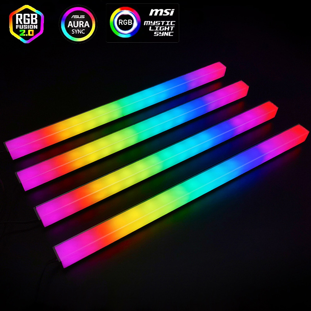 Diy Electronics Case - Asus Auraゲーミングケース用5V ARGB 3ピンヘッダー RGB PCライトストリップ