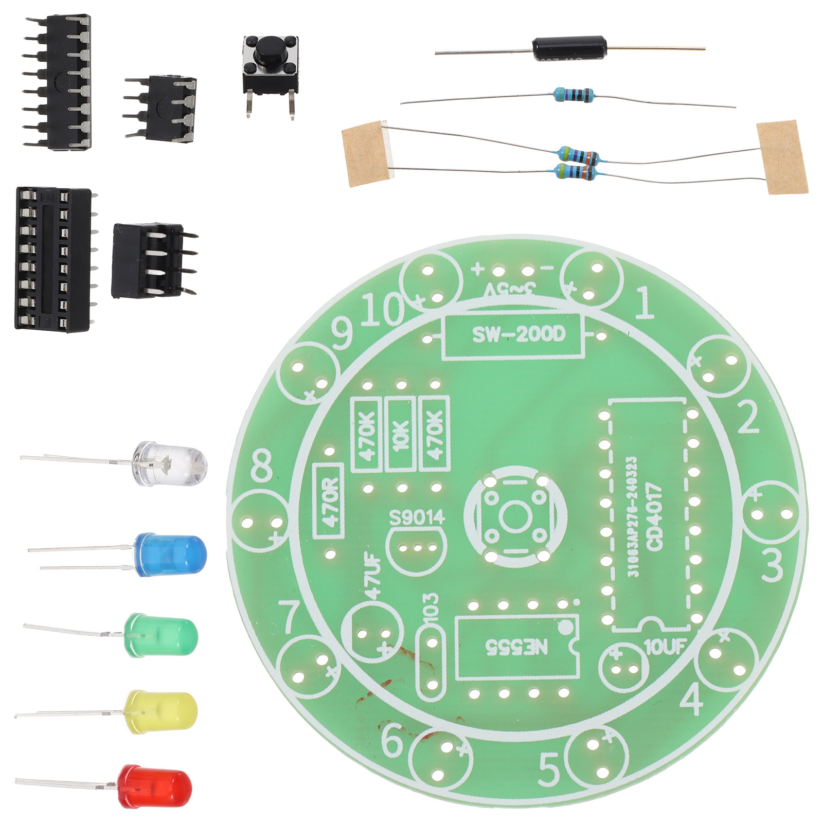 Diy Electronics Projects For Adults - エレクトロニクスはんだ付けキット DIY練習ボード 回路基板トレーニングはんだ付けキット 初心者向けプロジェクト 子供 大人向け