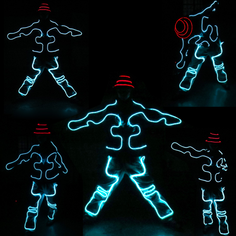 発光電子ダンスパフォーマンスコスチューム EL ワイヤーライ - Diy Electronics Wire のレビューと価格