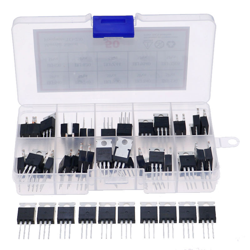 50 個 10 値 TO-220 Mosfet 電界効果トラ - Mosfet Transistor Set のレビューと価格