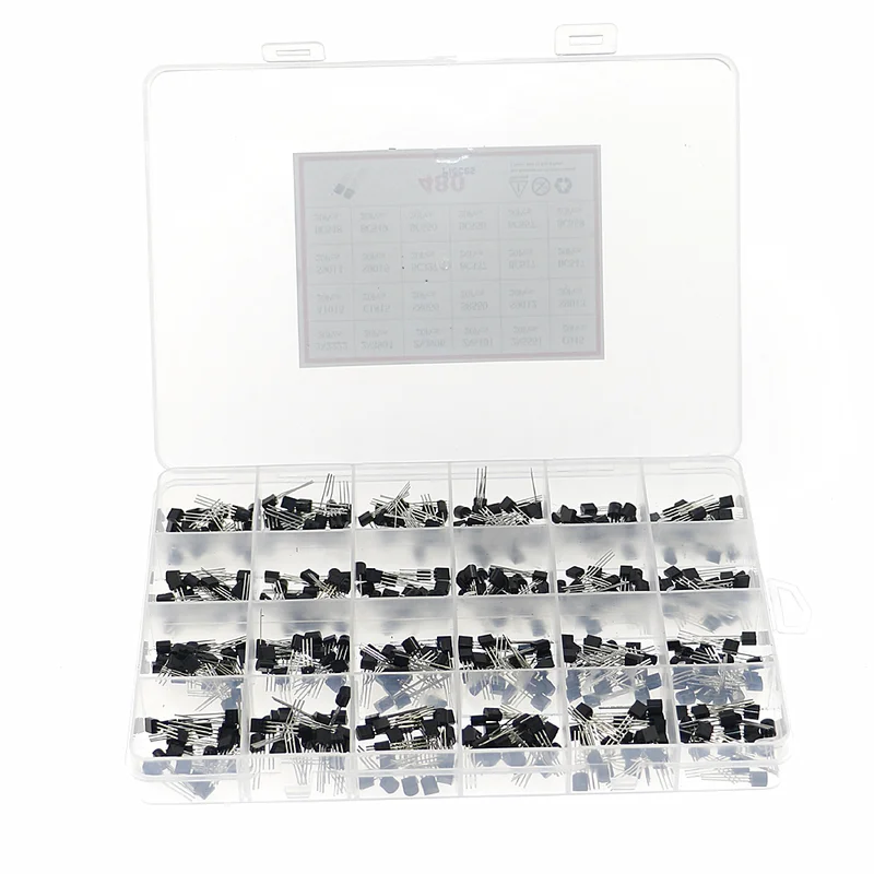 480 個 24 タイプ NPN PNP トランジスタ詰め合 - Mosfet Transistor Set のレビューと価格