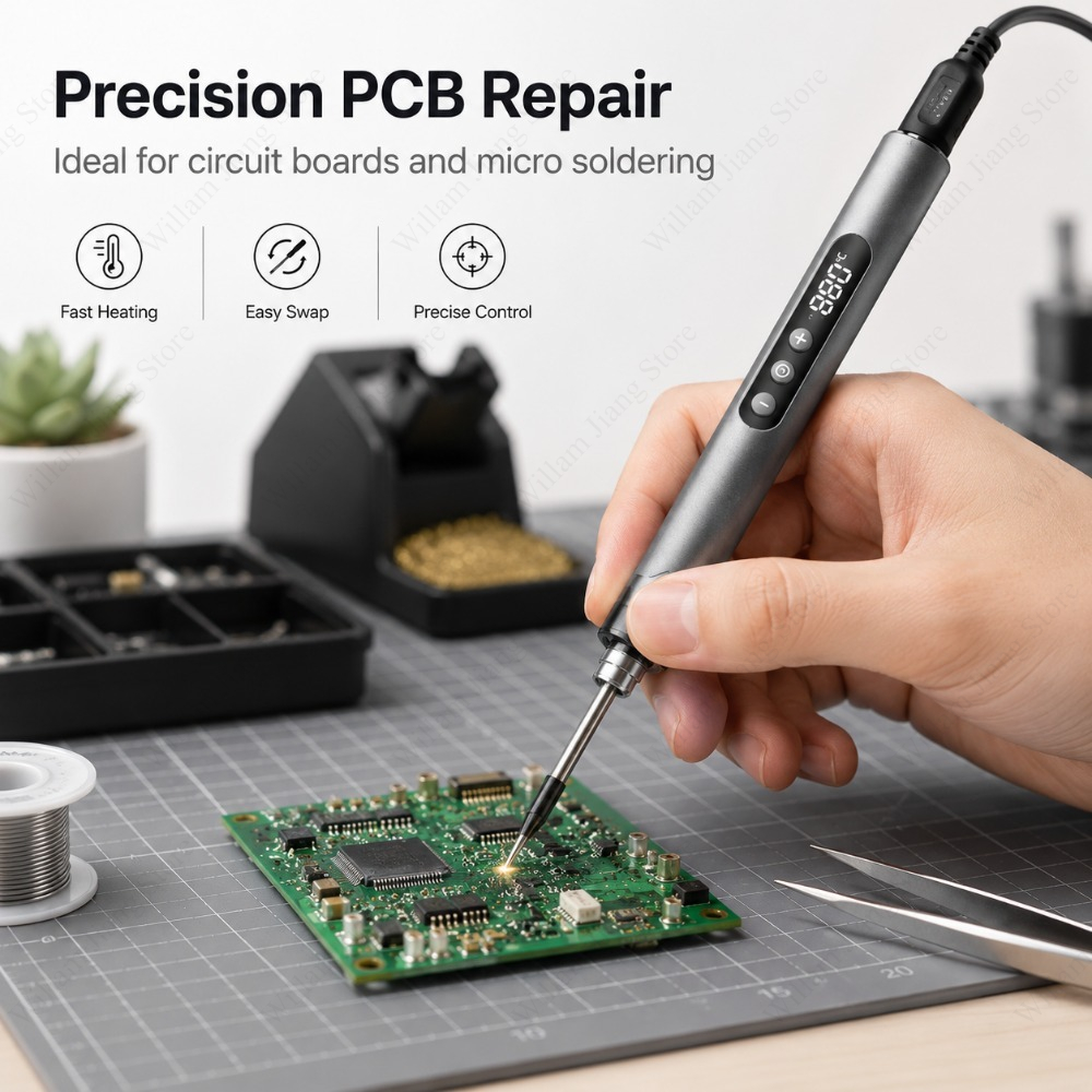 1/3 個の USB はんだごて交換用チップ 5V 加熱チッ - Flux Pen Electronics のレビューと価格