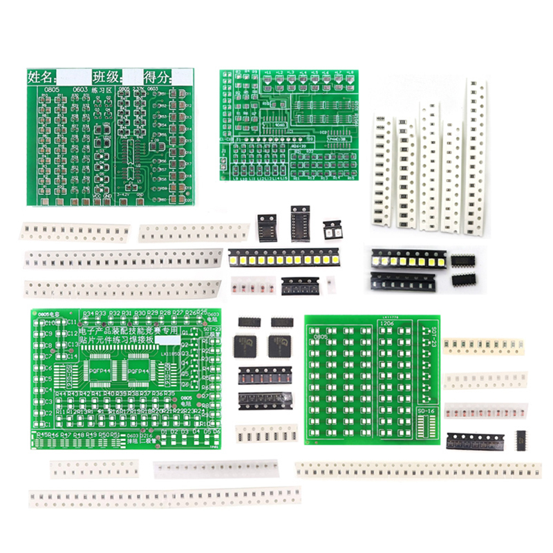 はんだ付け練習 4 点セット SMD 回路基板 LED 電子 - Diy Electronics Basics のレビューと価格