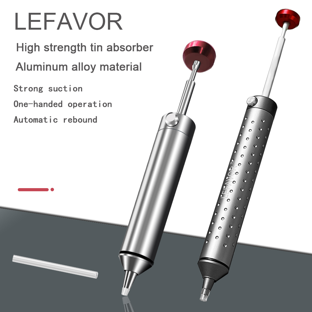 LEFAVOR アルミ強力なはんだ除去ポンプ吸引錫ガンはんだ - Desoldering Pump Solder のレビューと価格