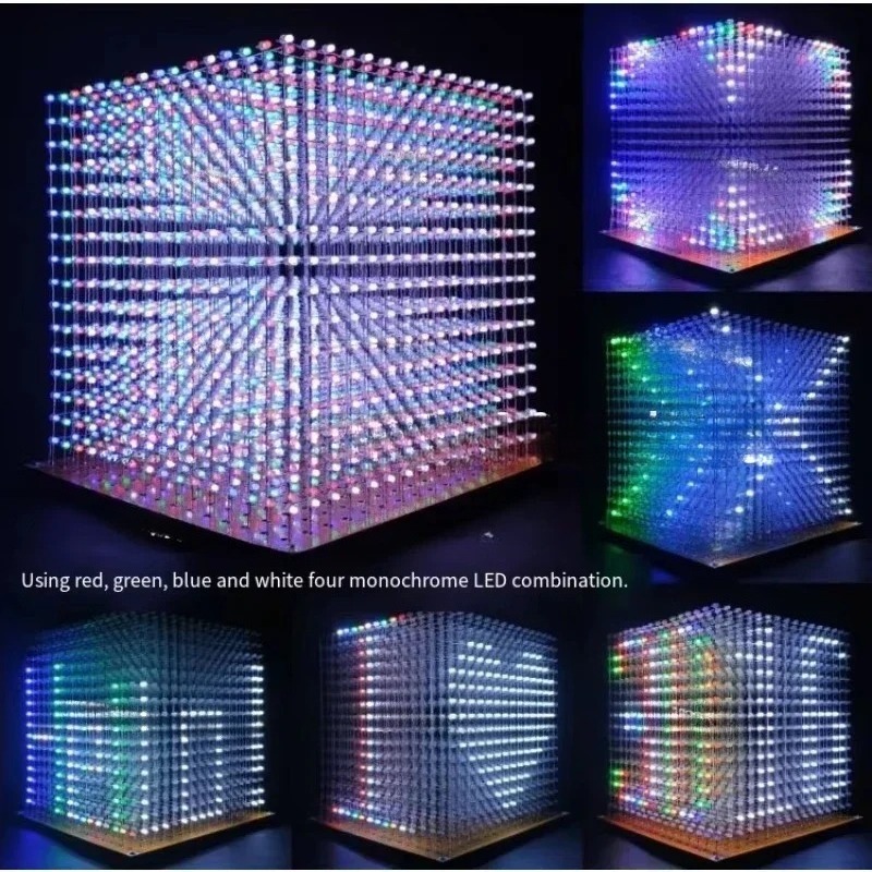 3 D16mini ライトキューブキット 16x16x16  - Diy Electronics Parts のレビューと価格