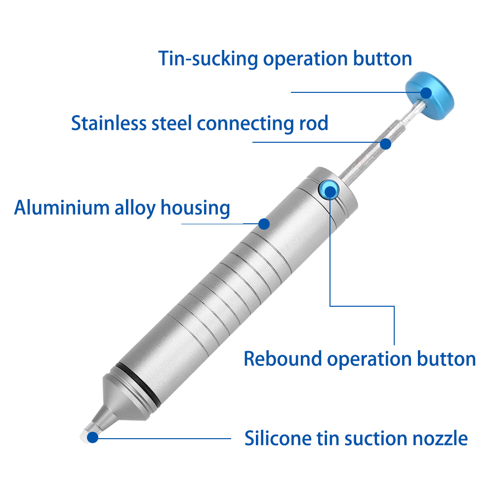 手動真空はんだ吸引ポンプ 350 ° C耐熱はんだ吸盤170 - Desoldering Pump Solder のレビューと価格