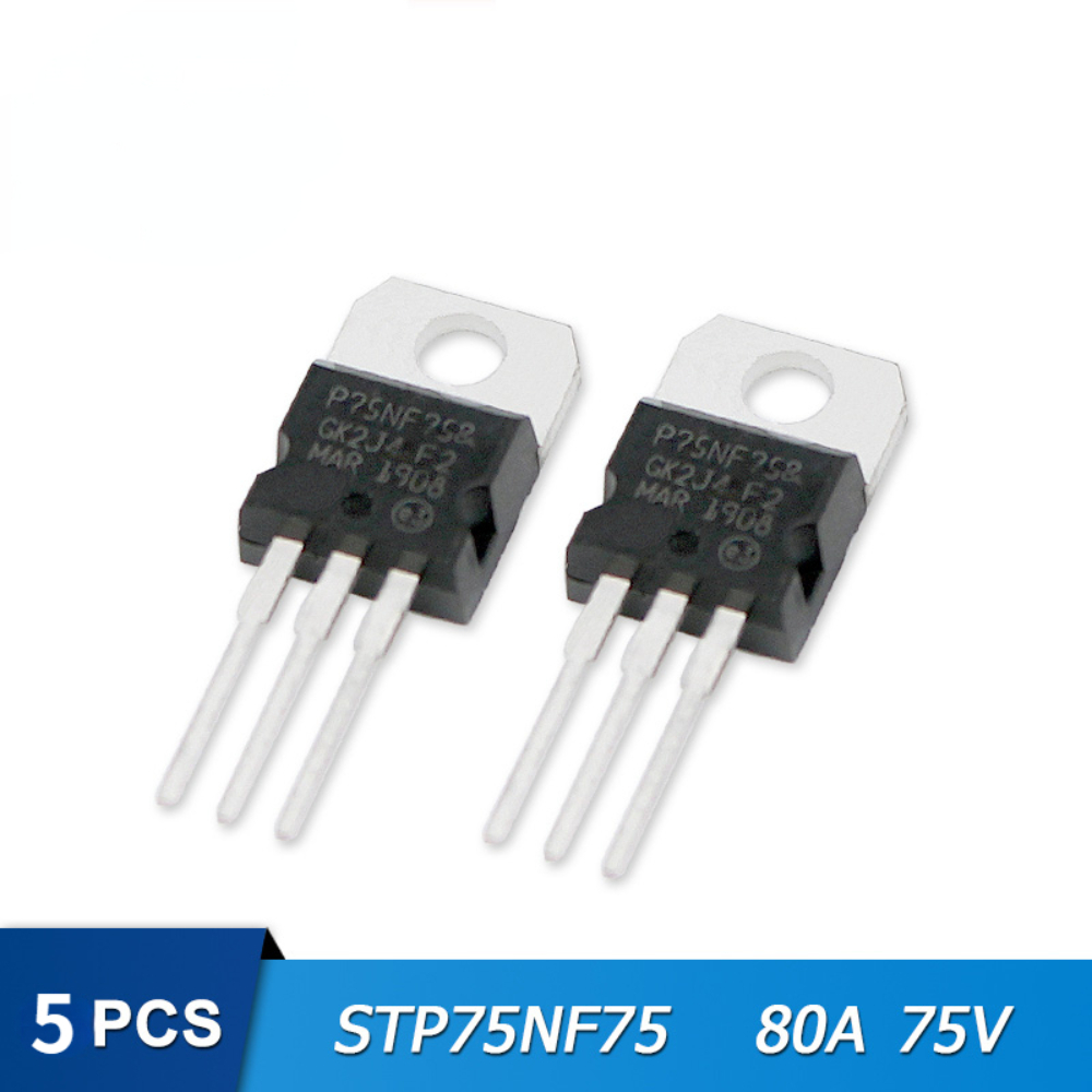 Mosfetフィールドエフェクトペア、stp75nf75、か - Mosfet Transistor Set のレビューと価格