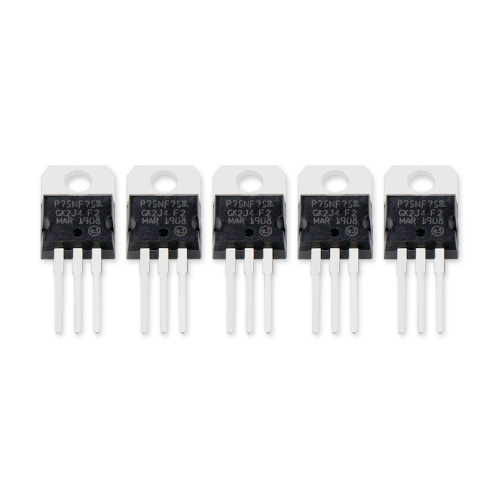 Mosfetフィールドエフェクトペア、stp75nf75、か - Mosfet Transistor Set のレビューと価格