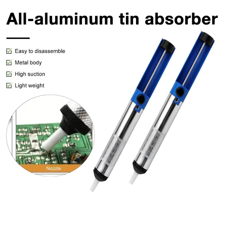 半アルミ製はんだ吸い取りポンプ手動滑り止め自動リバウンドはん - Desoldering Pump Solder のレビューと価格