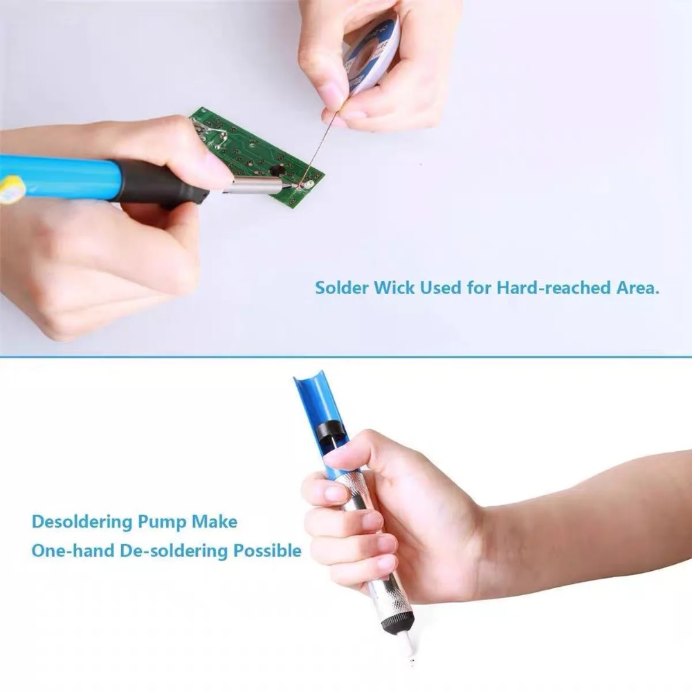 アルミはんだ除去ポンプ真空錫除去ペンはんだ除去メッシュ編組テ - Desoldering Pump Solder のレビューと価格