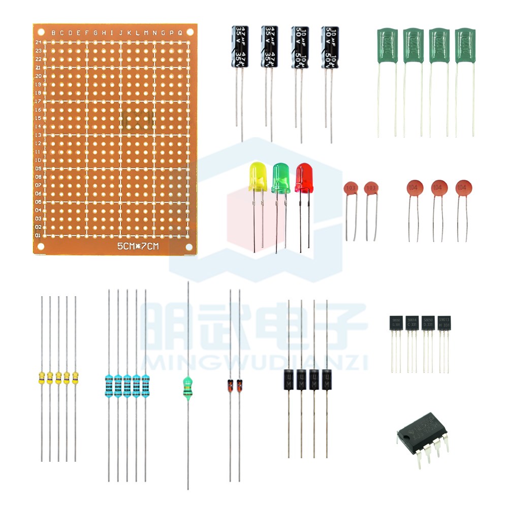 溶接練習用コンポーネントパッケージの基本識別、トレーニングボ - Diy Electronics Basics のレビューと価格
