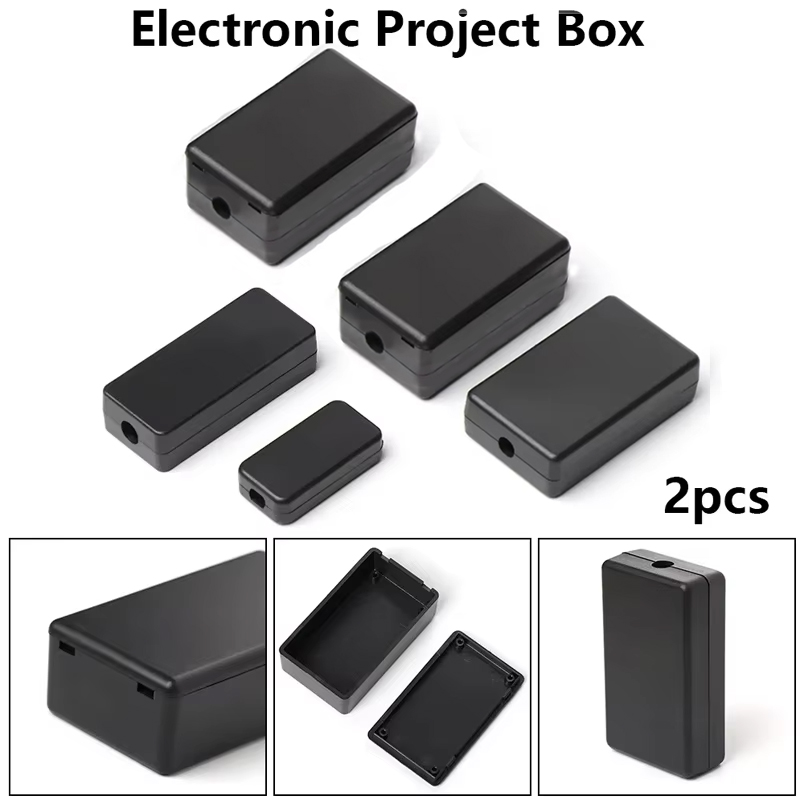 2 個のプラスチック防水ブラックボックス DIY ハウジング - Diy Box Electronics Mall のレビューと価格