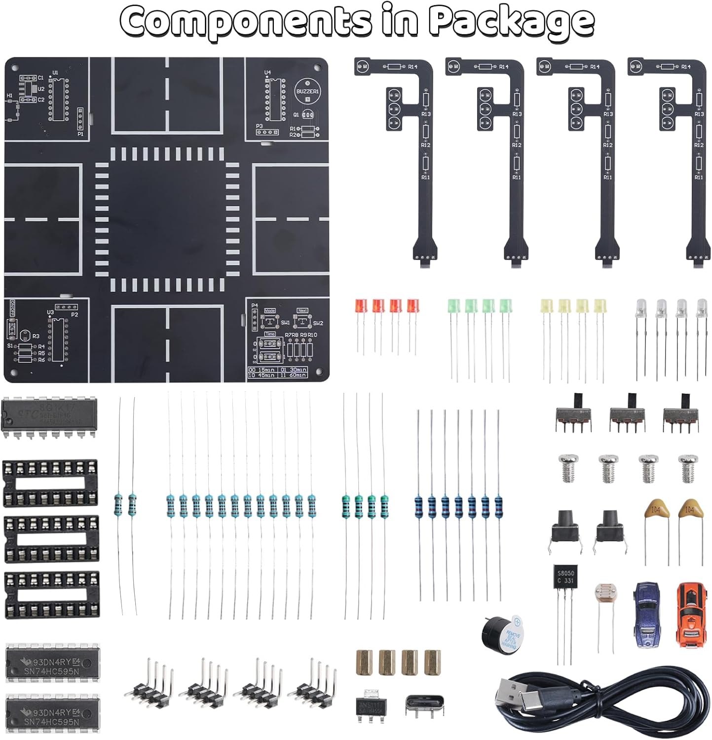 LED交通信号シミュレーターはんだ付けキット、サウンド付きS - Diy Electronics Projects For Adults のレビューと価格