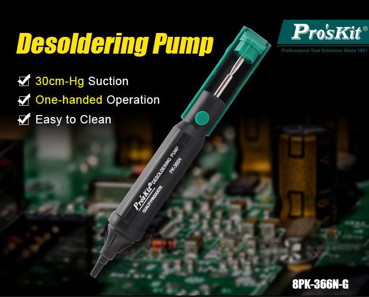 Pro'sKit 100% オリジナル 8PK-366N-G - Desoldering Pump Solder のレビューと価格