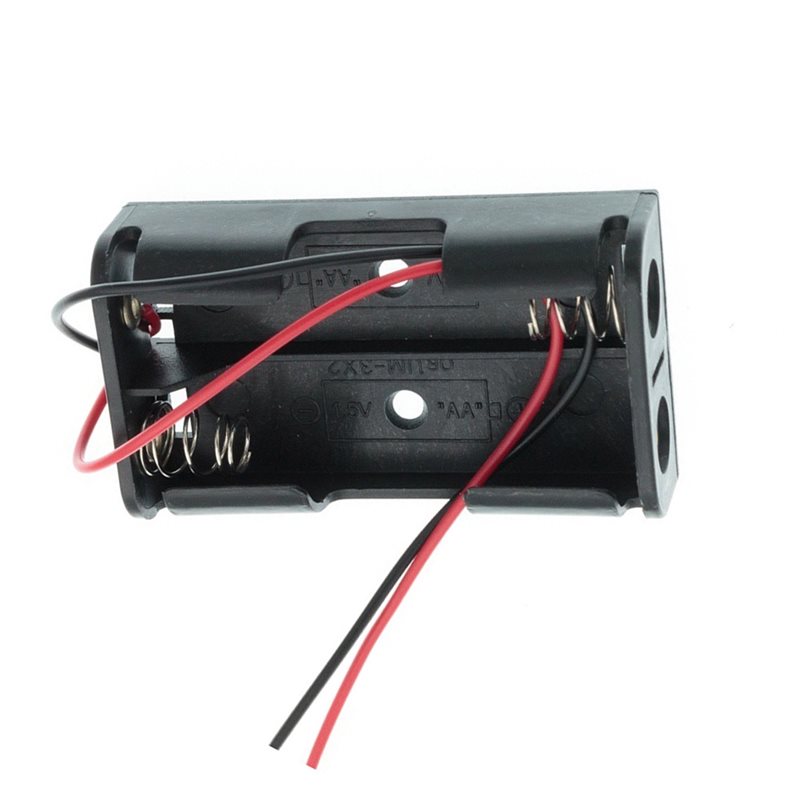AAAEL-100個 2AA電池ケースボックス ワイヤーリー - Diy Electronics Wire のレビューと価格