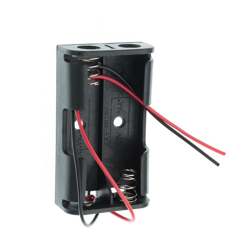 AAAEL-100個 2AA電池ケースボックス ワイヤーリー - Diy Electronics Wire のレビューと価格
