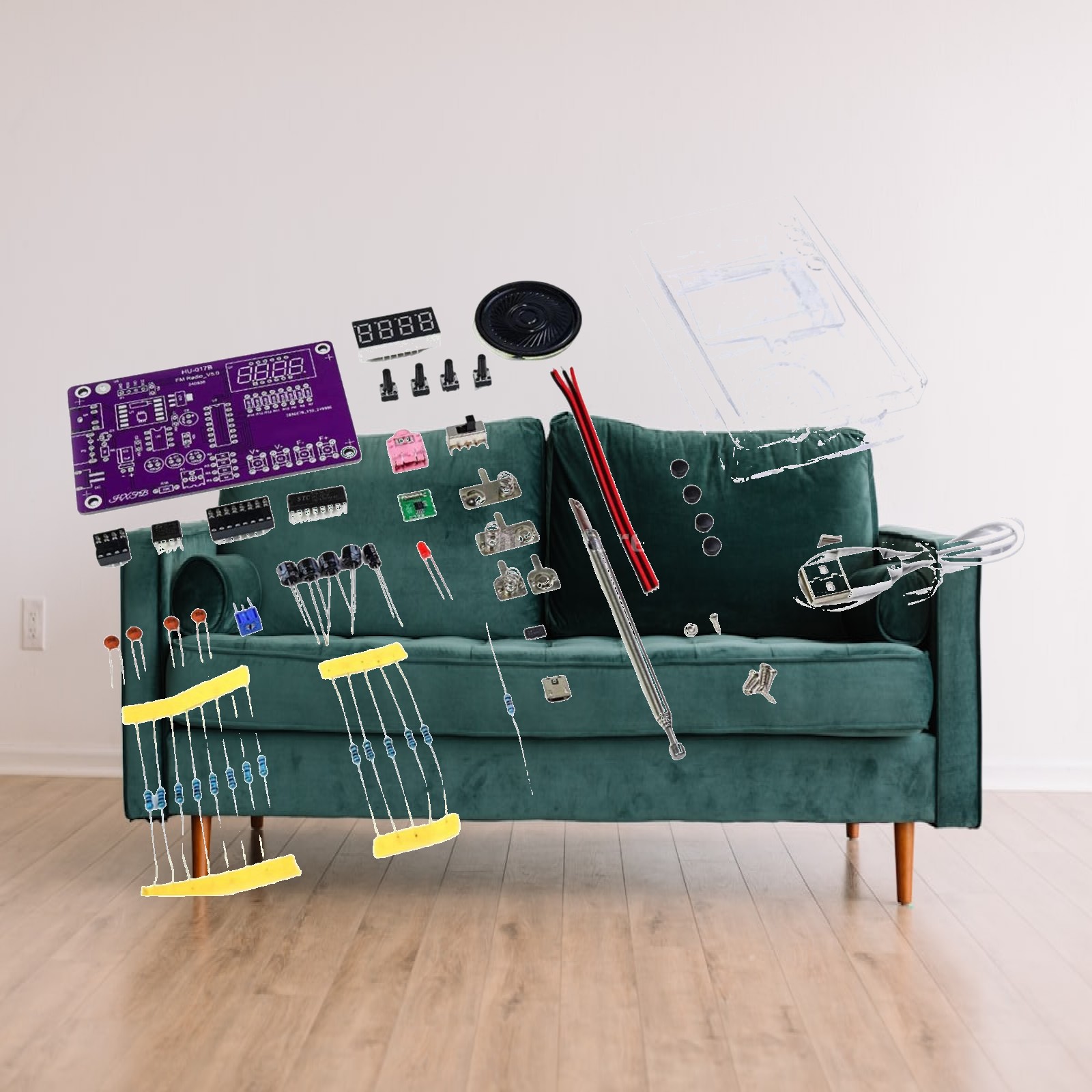 FMラジオキット 電子はんだ付け趣味キット DIY学校プロジ - Diy Electronics Projects For Adults のレビューと価格