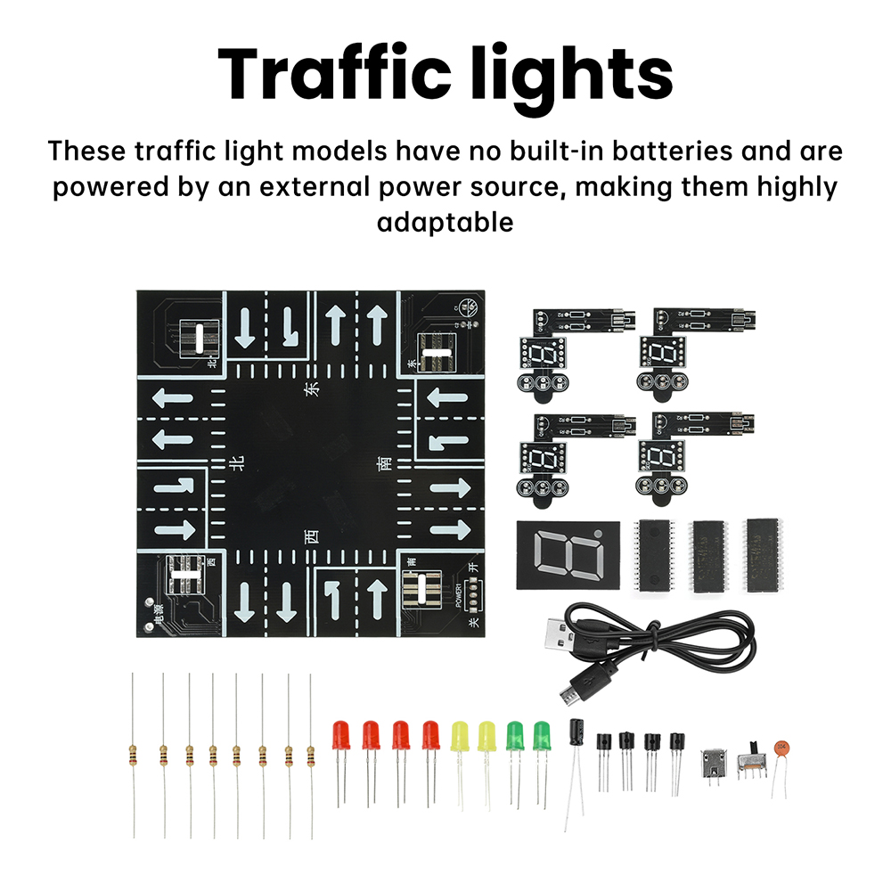 サウンド付き信号機シミュレーターキット 点滅ライト DIY  - Diy Electronics Projects For Adults のレビューと価格