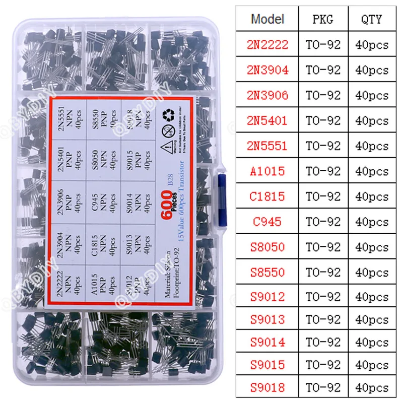 トランジスタ品揃えキット,電圧レギュレーターチップ,日曜大工 - Mosfet Transistor Set のレビューと価格