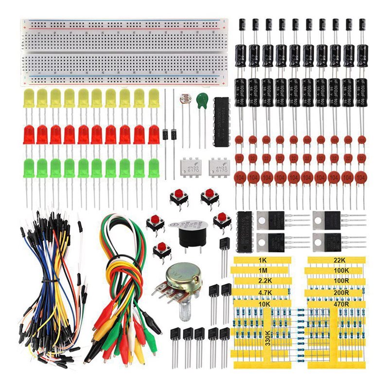 電子愛好家のためのArduino用電子DIY学習キット 基本 - Diy Electronics Basics のレビューと価格