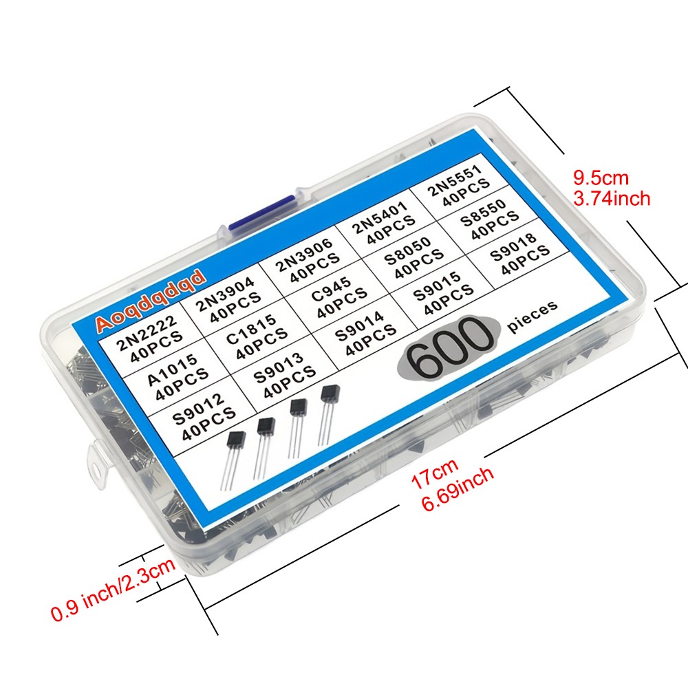 600個入りトランジスタキット A1015 C1815 C9 - Mosfet Transistor Set のレビューと価格