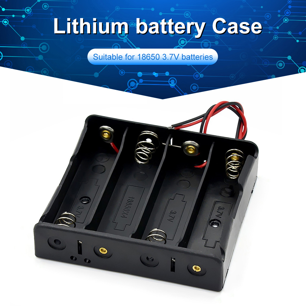 18650バッテリー収納ボックスケース 1 2 3 4スロッ - Diy Electronics Case のレビューと価格