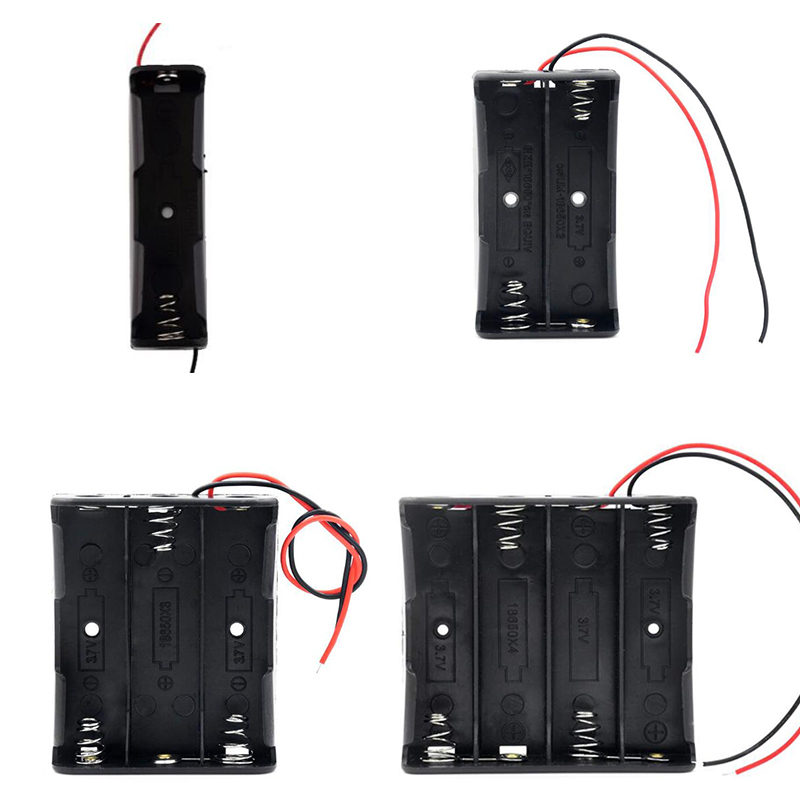 18650バッテリー収納ボックスケース 1 2 3 4スロッ - Diy Electronics Case のレビューと価格