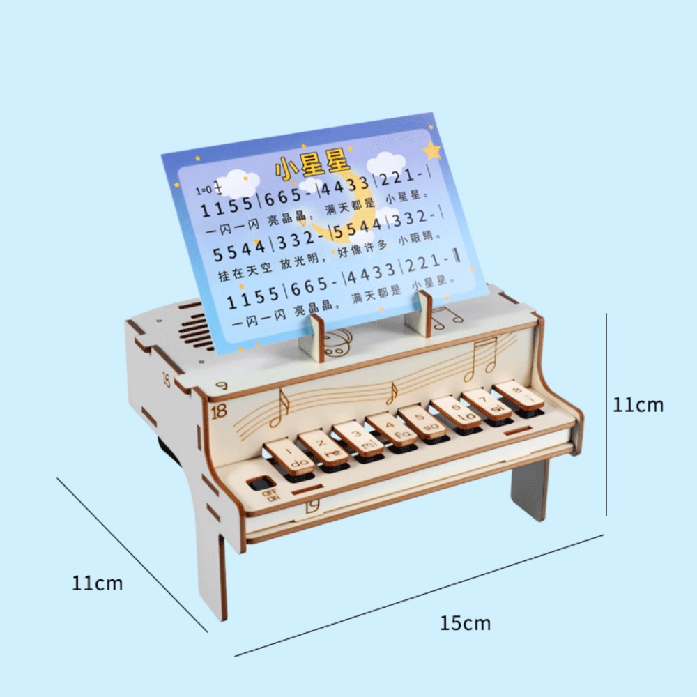 DIY 木製電子ピアノモデル STEM 組み立てキット物理学 - Diy Electronics Parts のレビューと価格
