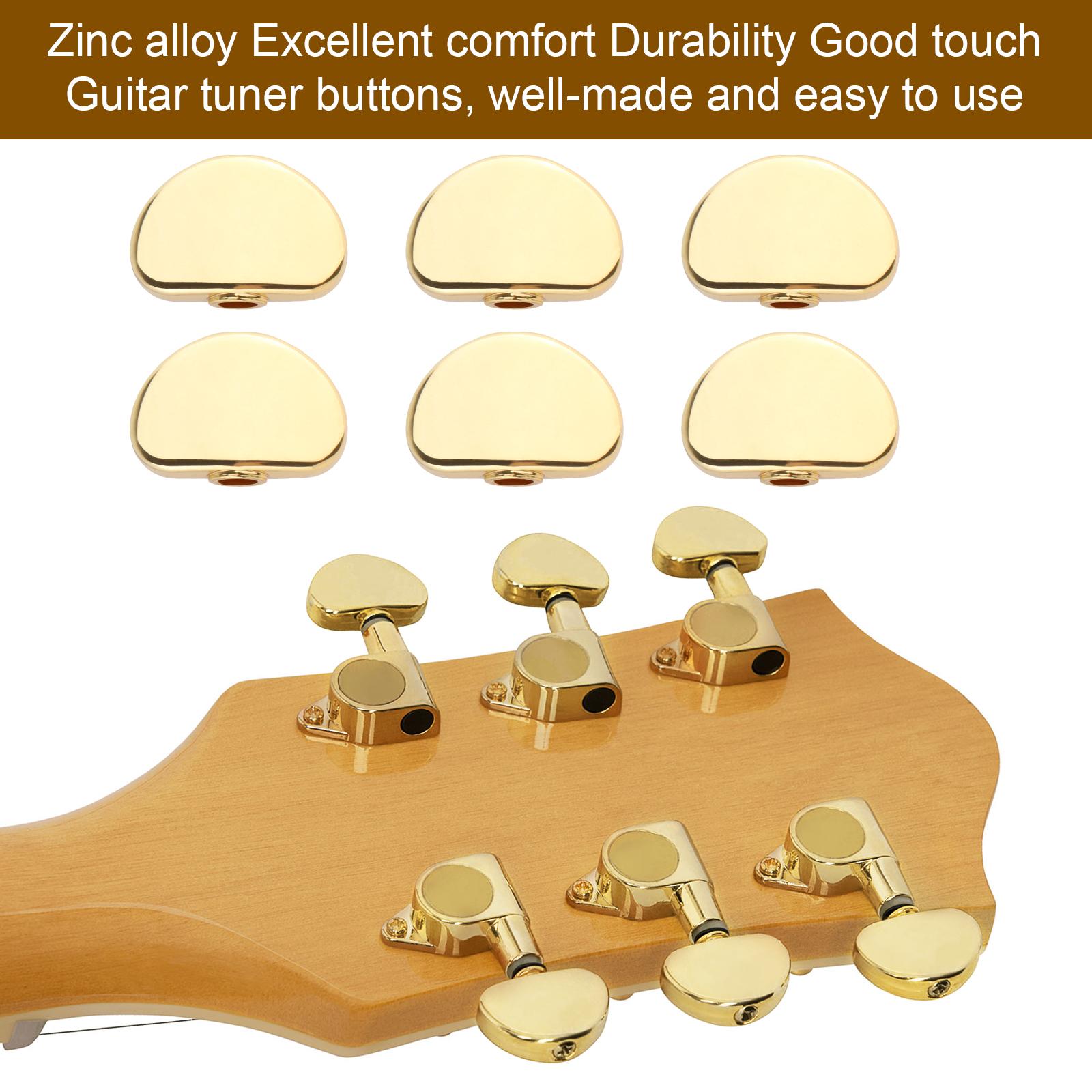 アコースティックギターチューニングペグボタンゴールドメタルキ - Diy Guitar Electronics のレビューと価格