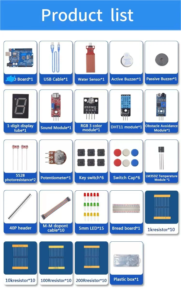 Arduino、電子部品用品、r3ボード、ブレッドボード、D - Diy Electronics Basics のレビューと価格