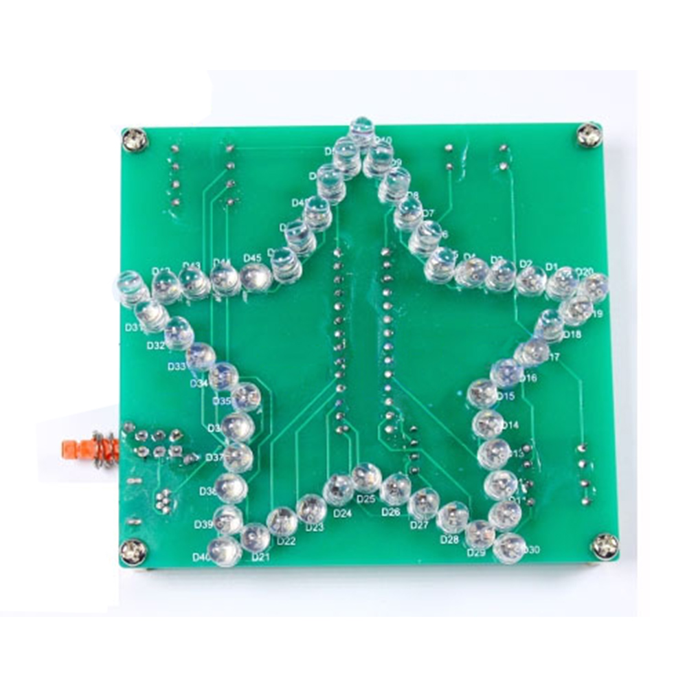 DIY電子キット 3D五芒星ウォーターライト点滅LEDはんだ - Diy Electronics Projects For Adults のレビューと価格