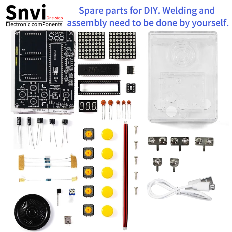 Snvi DIY ピクセルゲームコンソールキット 51 MC - Diy Box Electronics Mall のレビューと価格
