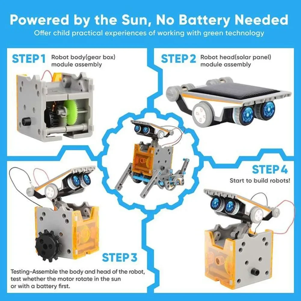 13 in 1 ソーラーロボット科学キット DIY ビルディ - Diy Electronics Parts のレビューと価格