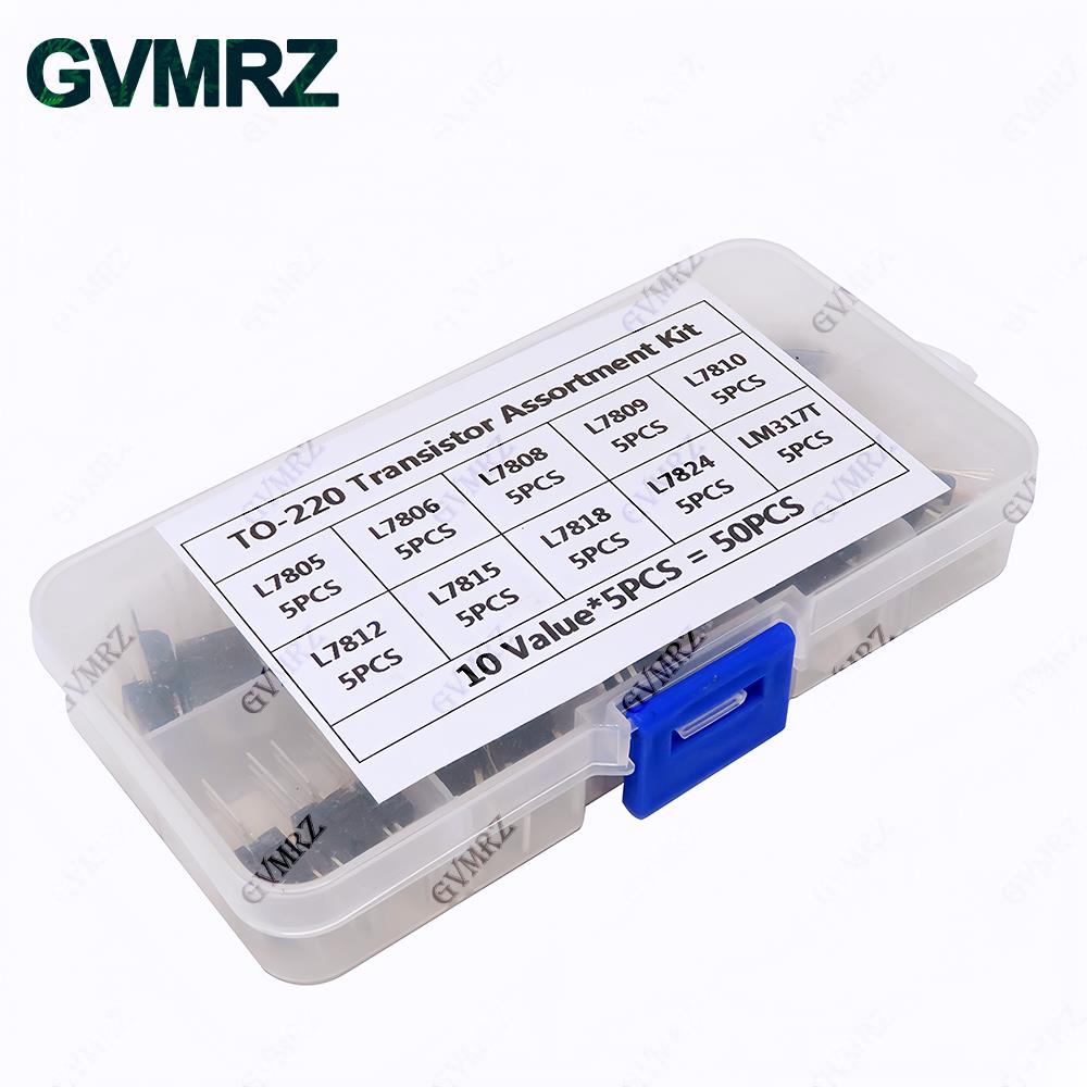 50個 10種類 TO-220 トランジスタ詰め合わせキット - Mosfet Transistor Set のレビューと価格